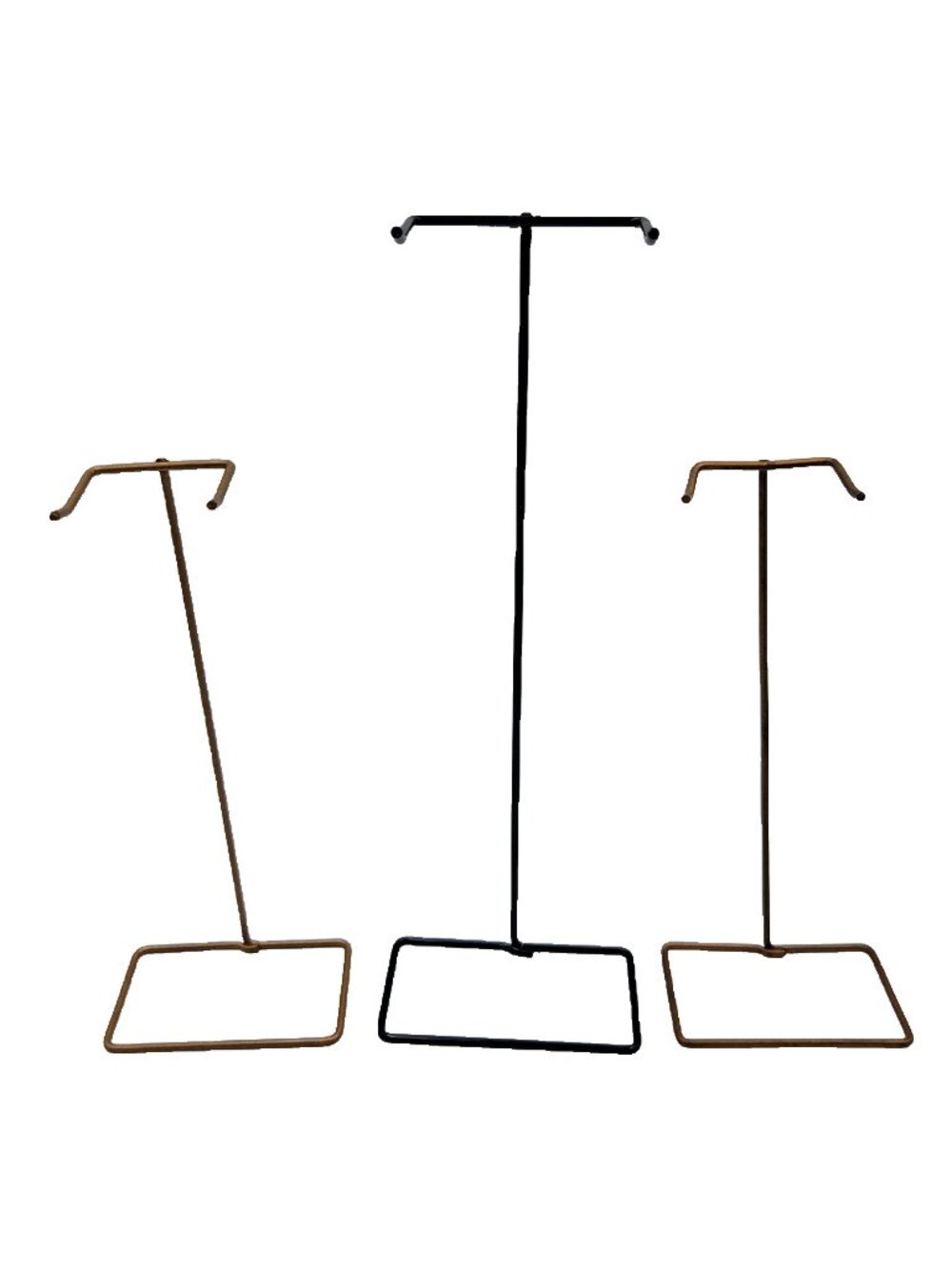 Vintage Barbie Doll Stands Wire Black Gold Copper Lot Of 3 1960s Read